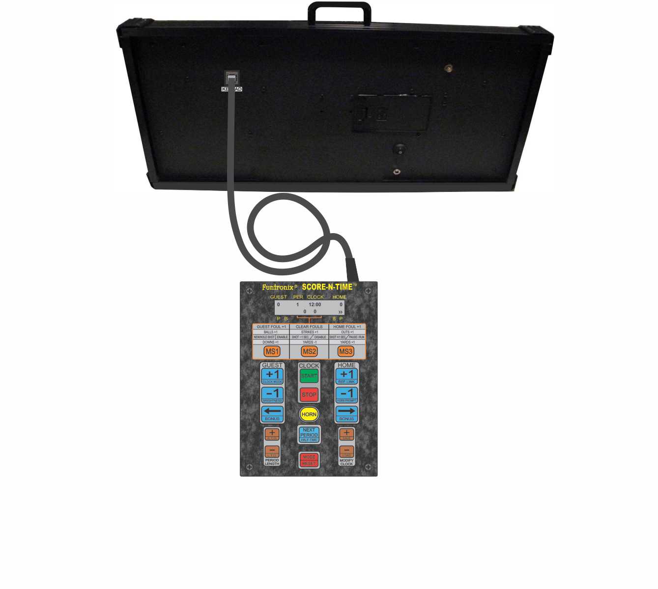 Multisport Portable Scoreboard with Corded Keypad