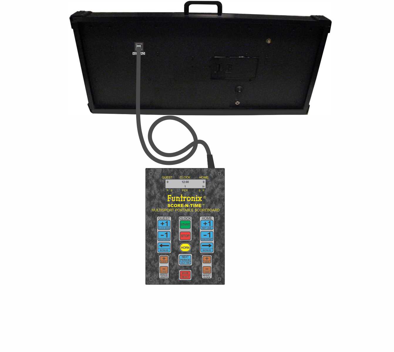 Multisport Portable Scoreboard with corded keypad
