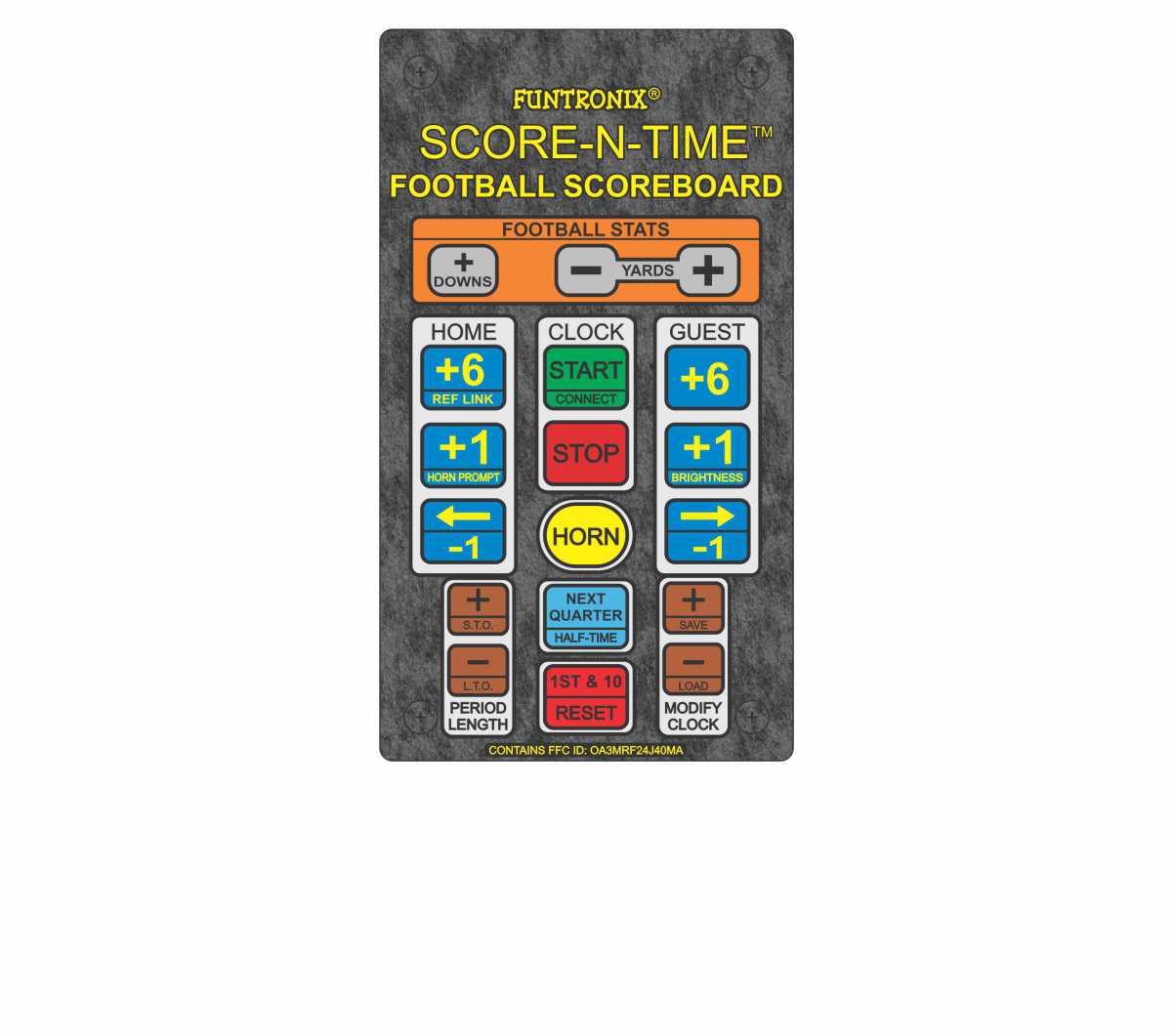 Portable Football Scoreboard Keypad