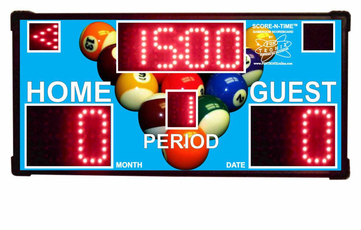 Customized Home Game Room Scoreboard