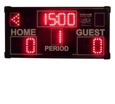 Game Room Scoreboard in clock mode